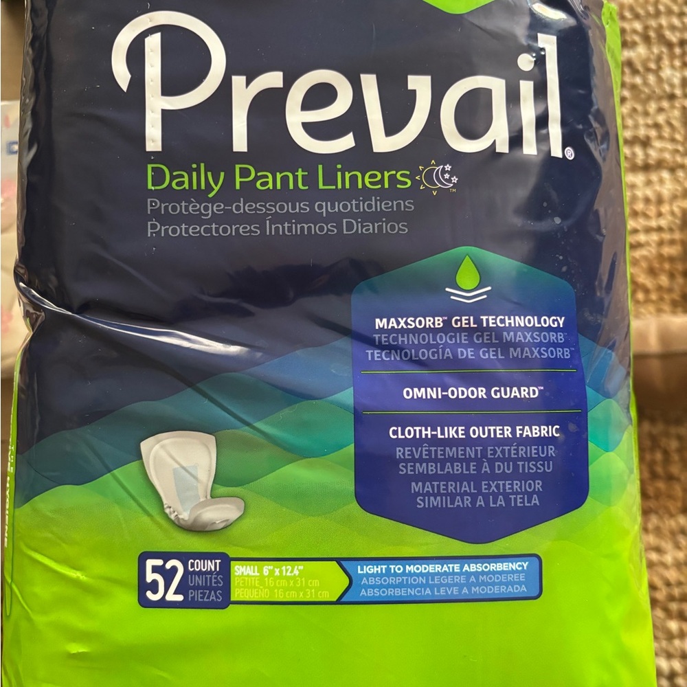 Prevail Daily Pant Liners (size small)